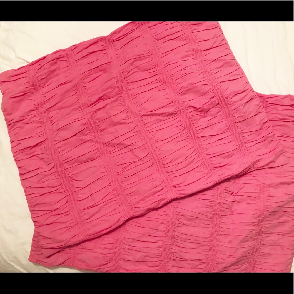 Land of Nod pink standard pillowcase shams